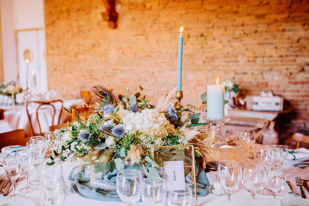 Centre de table pour un mariage