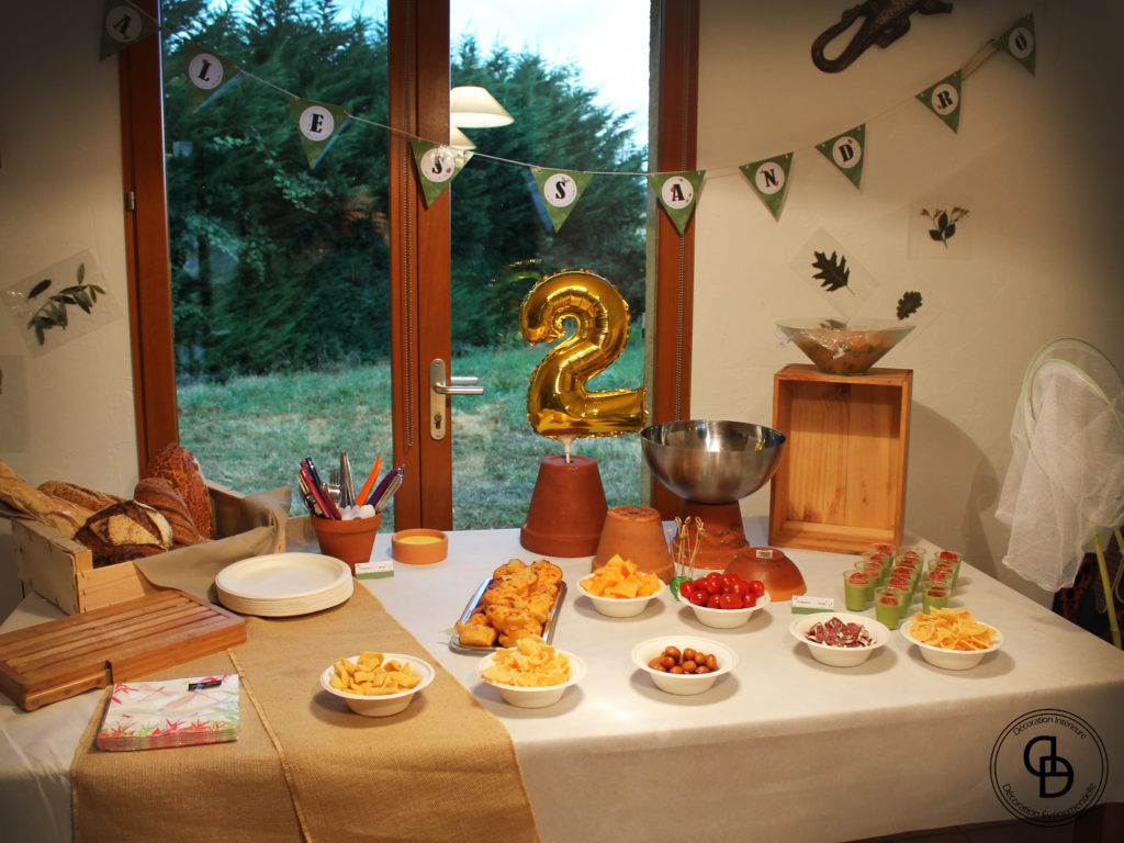 Buffet salé pour un anniversaire enfant.