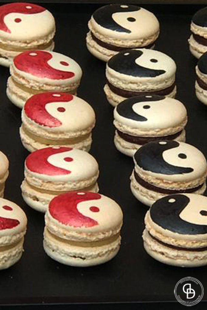 Macarons Yin Yang pour un anniversaire